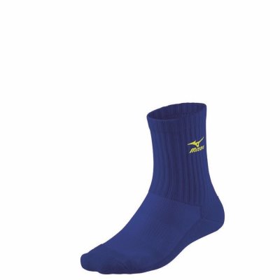 Calcetines Mizuno Volleyball Medium Mujer - Azul Marino / Amarillos - Chile M743HMNFCR